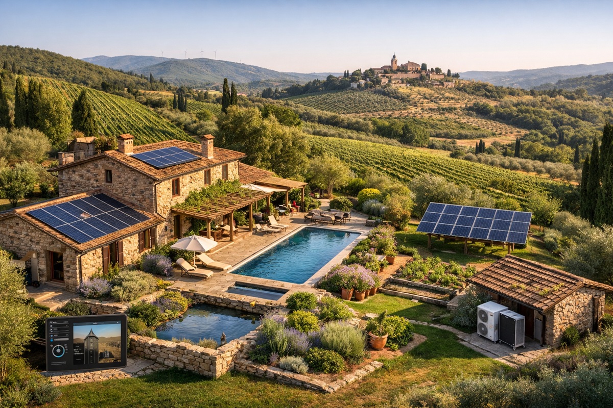 villa sostenibile nel cuore del chianti